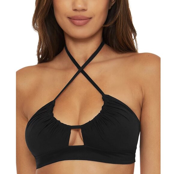 BECCA® by Rebecca Virtue Color Code Multiway Bikini Top in Black | Size Small/S - Picture 3 of 5